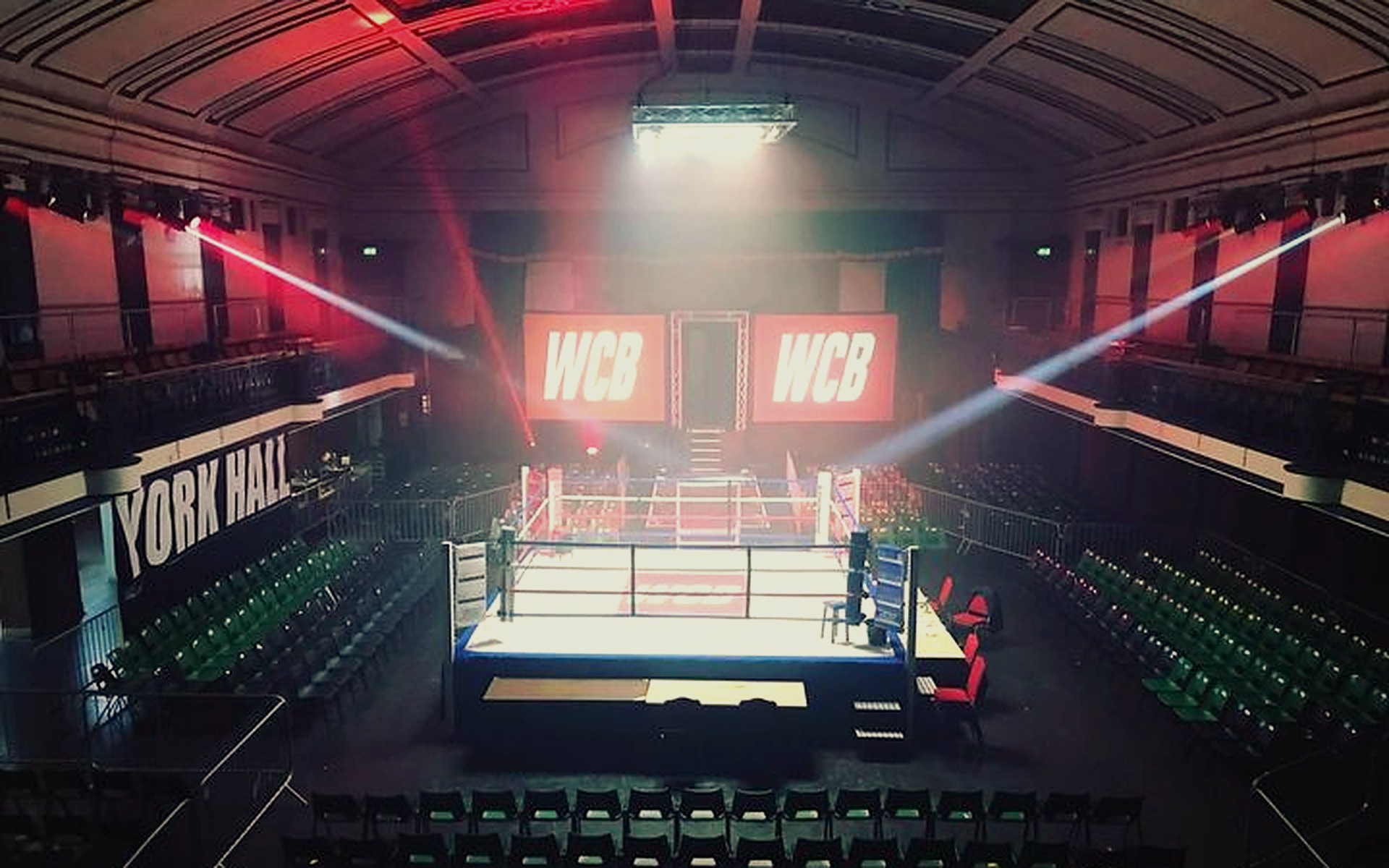 York Hall, Bethnal Green. The cathedral of British boxing.